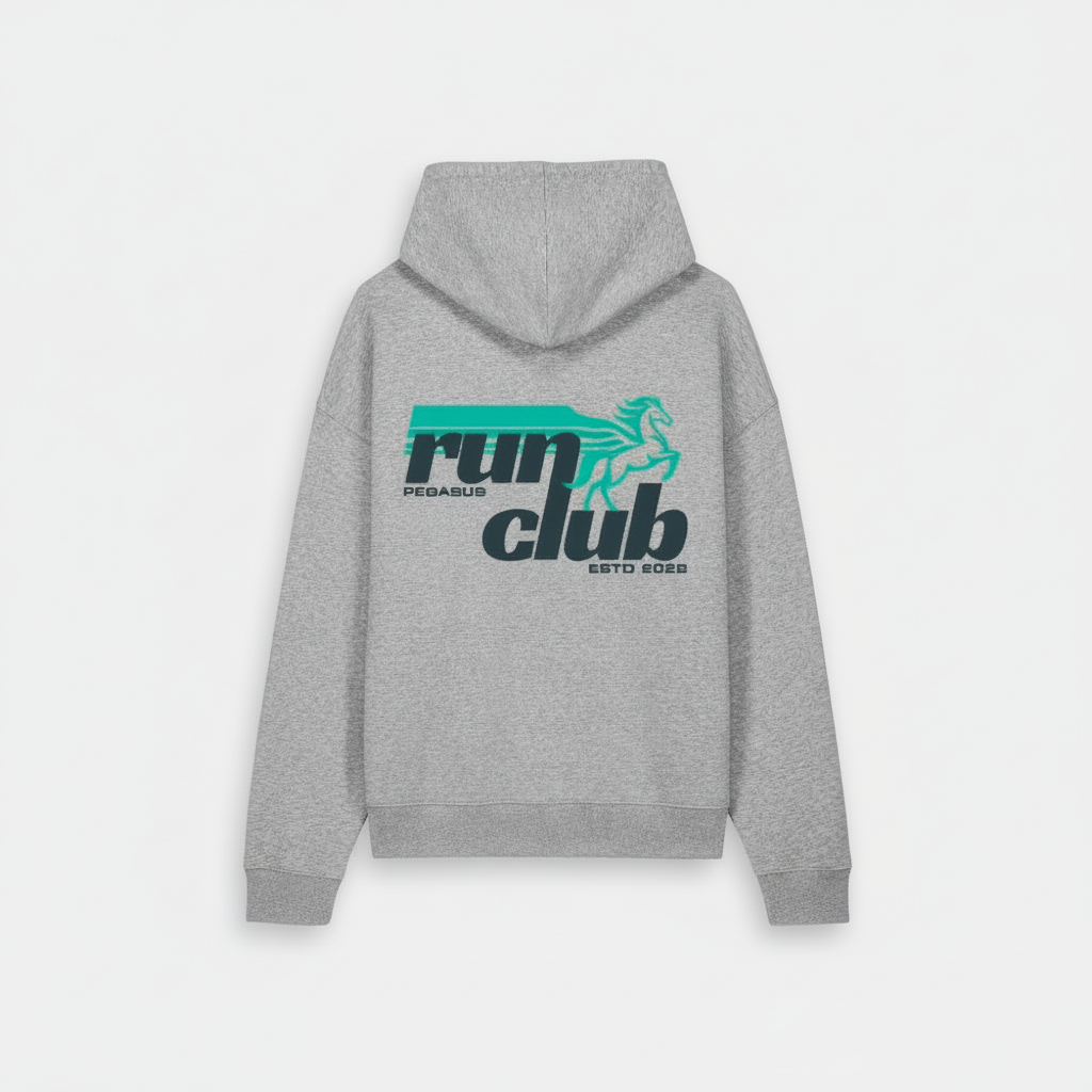 Run Club Hoodie - Heater Grey