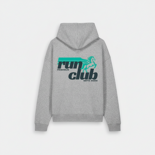 Run Club Hoodie - Heater Grey